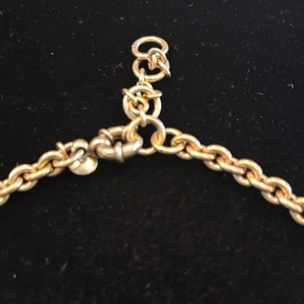J. Crew Gold and Cream Statement Necklace